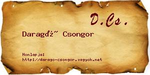 Daragó Csongor névjegykártya