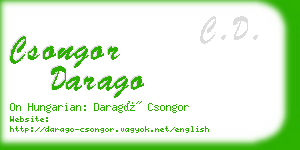 csongor darago business card